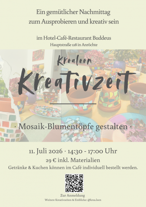 Krealeen Kreativzeit mit Mosaik